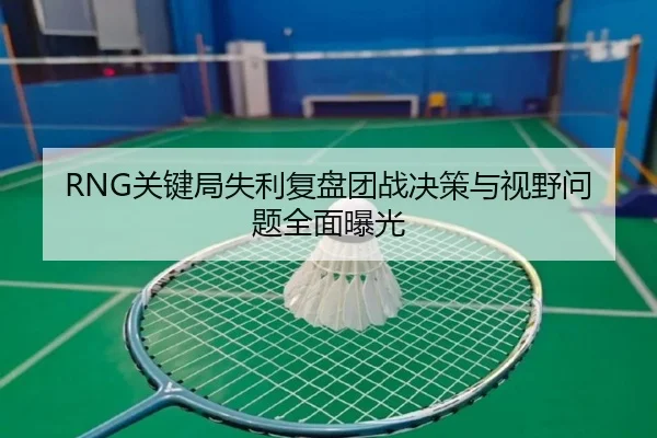 RNG关键局失利复盘团战决策与视野问题全面曝光（ob.comapp）